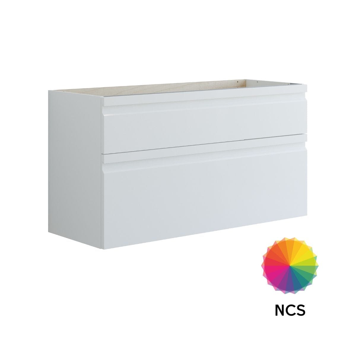 Dansani Inzo Integrert Servantskap 2 skuff ekstra høy underskuff NCS farge / 120cm dobbel Dansani Servantskap DA-U28-2099