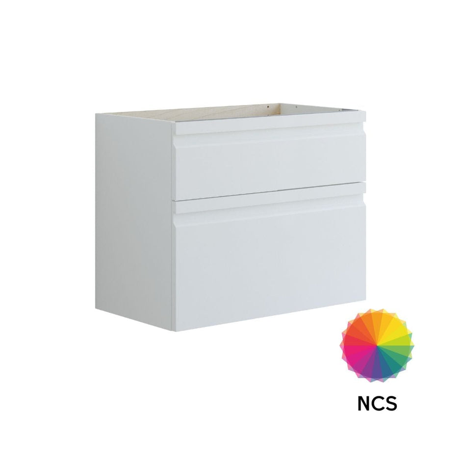 Dansani Inzo Integrert Servantskap 2 skuff ekstra høy underskuff NCS farge / 80cm Dansani Servantskap DA-U25-2099