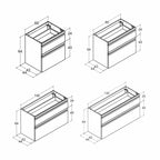 Dansani Inzo Integrert Sideskap 2 skuff