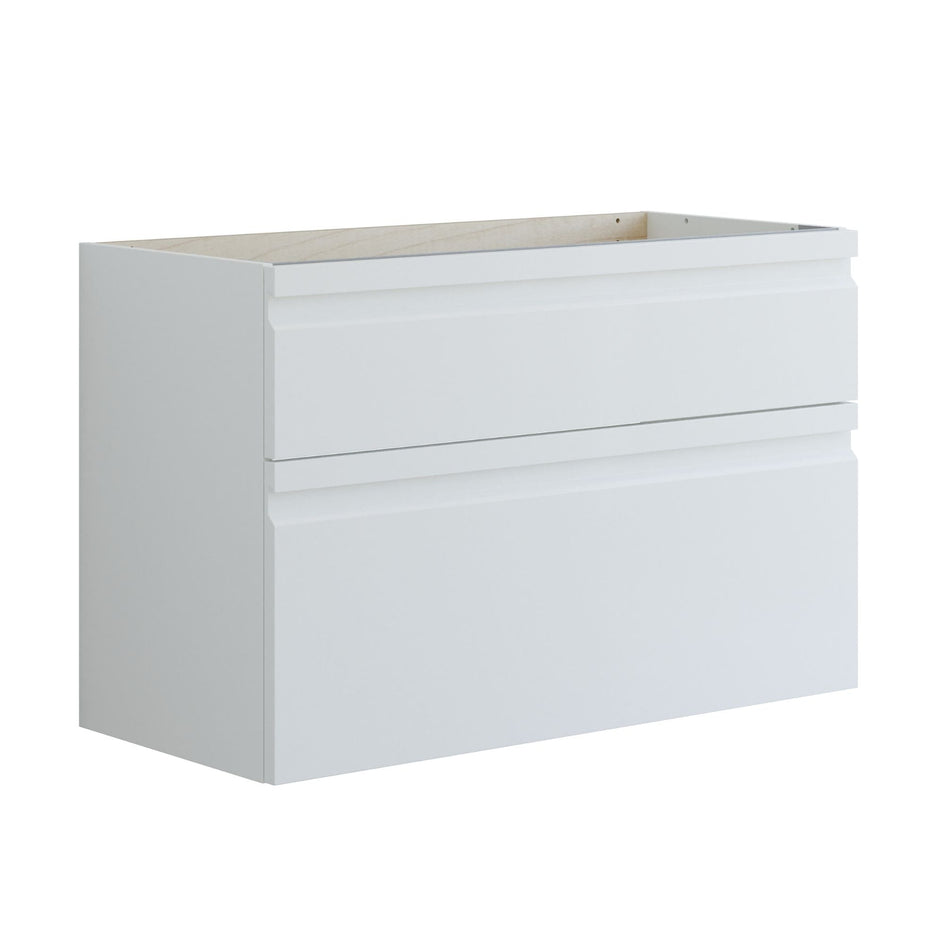 Dansani Inzo Integrert Sideskap 2 skuff Hvit matt lakk / 100cm Dansani Sideskap bad DA-U39-2071
