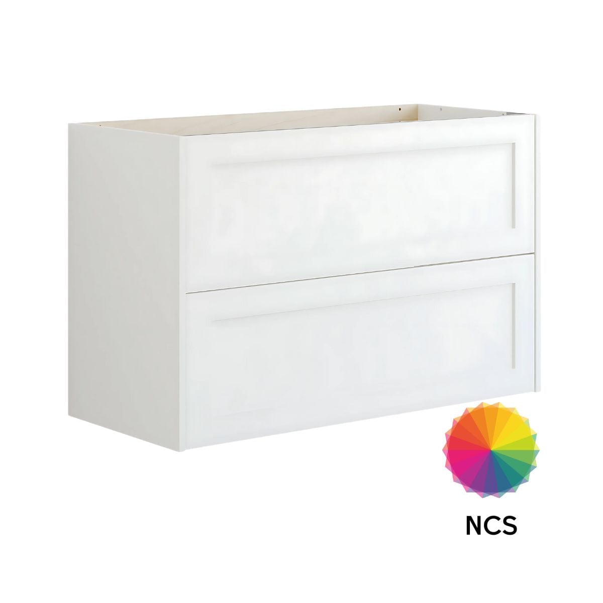 Dansani Inzo Ramme Skap 2 skuff B60-120xH64xD44cm NCS farge / 100cm Dansani Sideskap bad DA-T17-3099