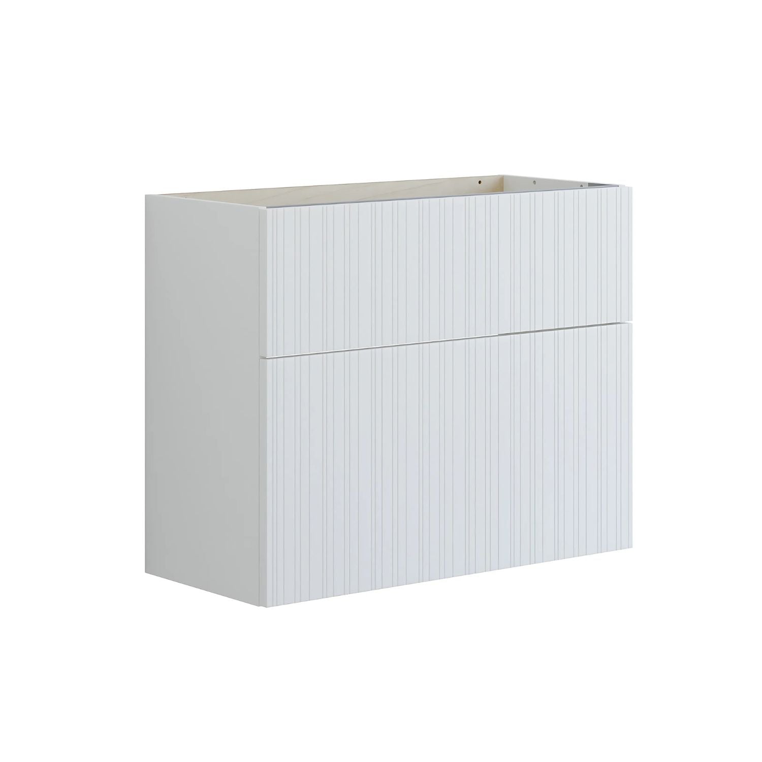 Dansani Inzo Riflet Servantskap Slim 2 skuff B60-80xH64xD35cm Hvit matt / 80cm Dansani Servantskap DA-U11-9010