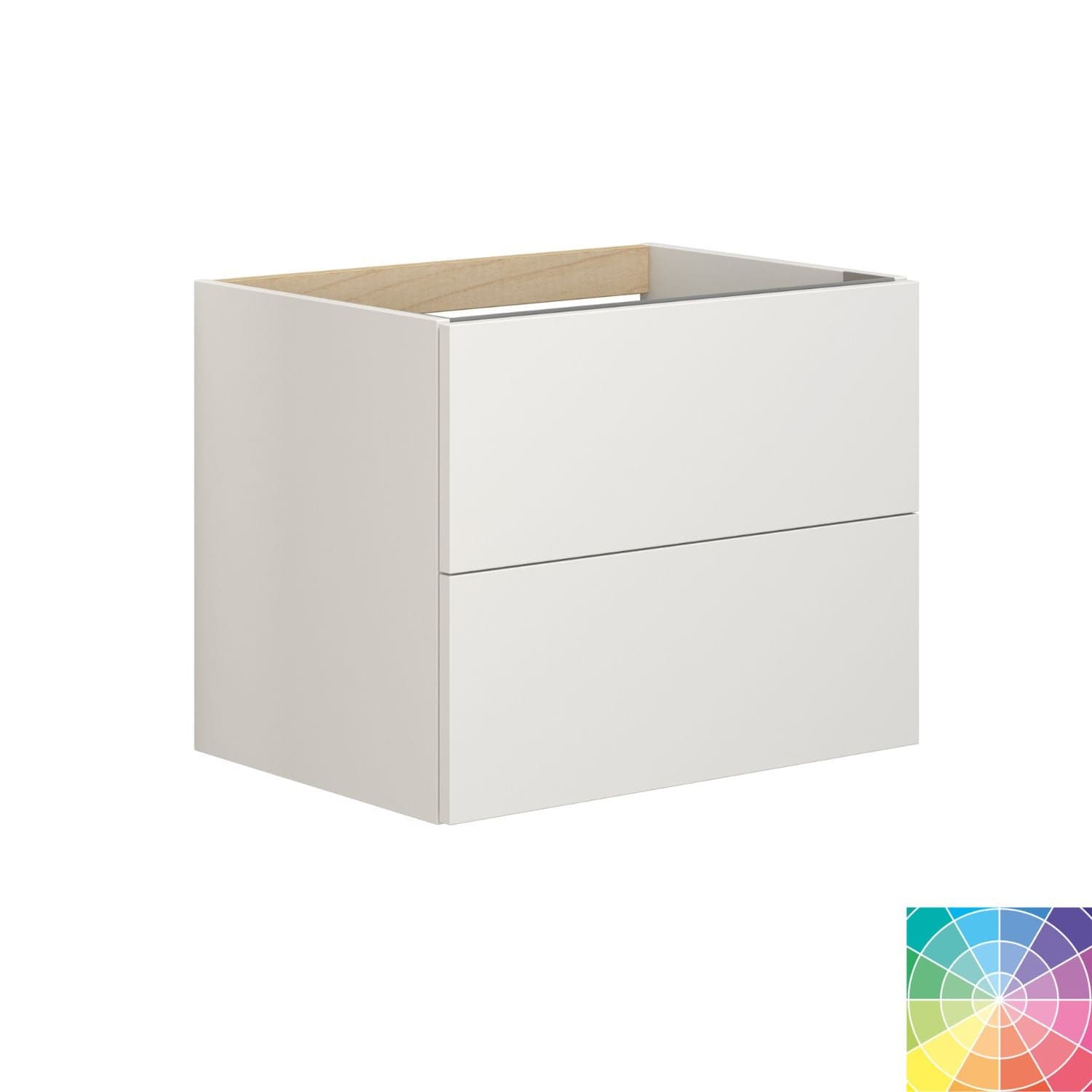 Dansani Inzo Servantskap 2sk B60-120xH48xD44cm, Glatt NCS Farge / 60cm Dansani Servantskap DA-M08-1099