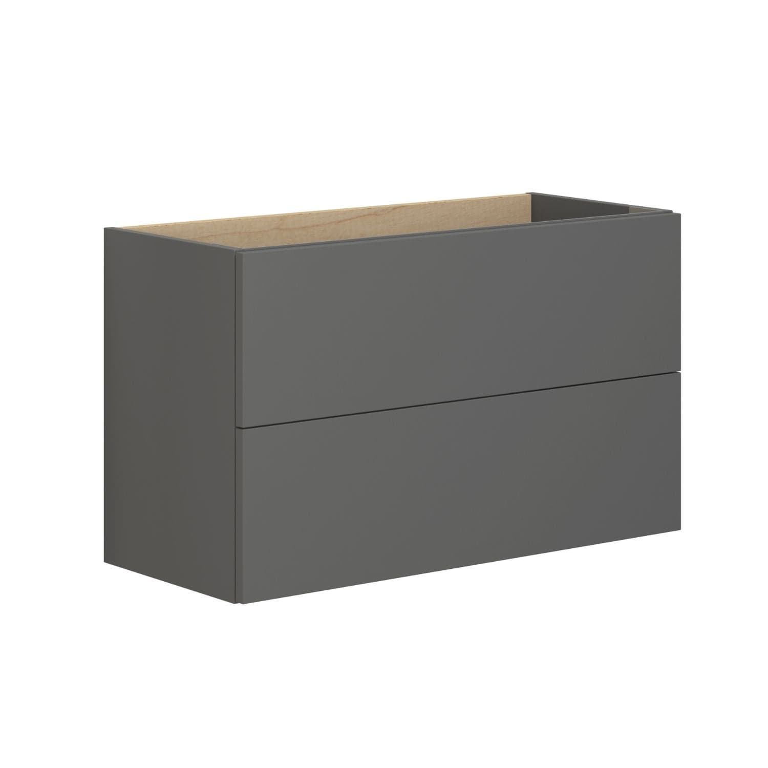 Dansani Inzo Servantskap 2sk B60-80xH48xD35cm, Slim - Glatt Grå matt / 80cm Dansani Servantskap DA-M03-1003