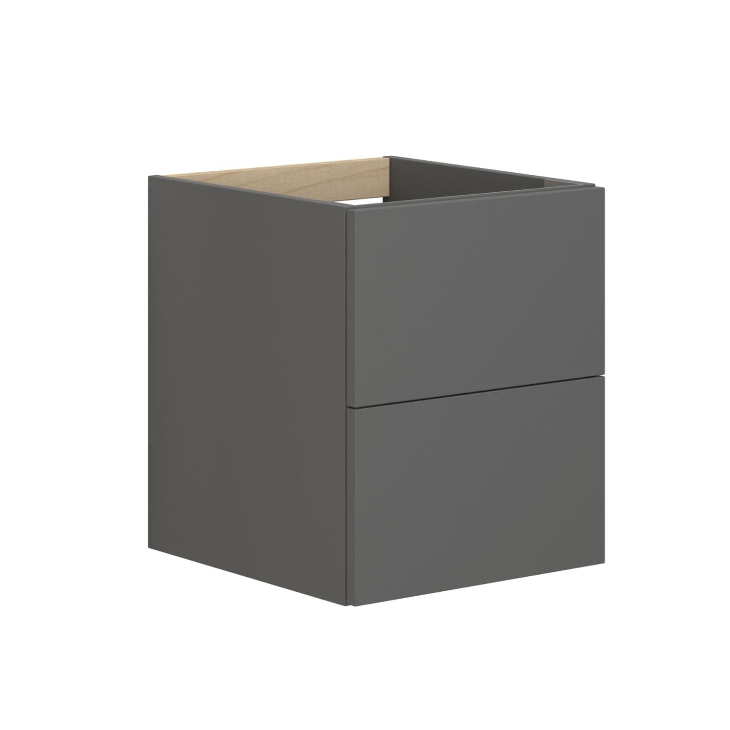 Dansani Inzo Sideskap 2 skuffer B40-120xH48xD44 cm - Glatt Grå matt / 40cm Dansani Sideskap bad DA-M18-1003