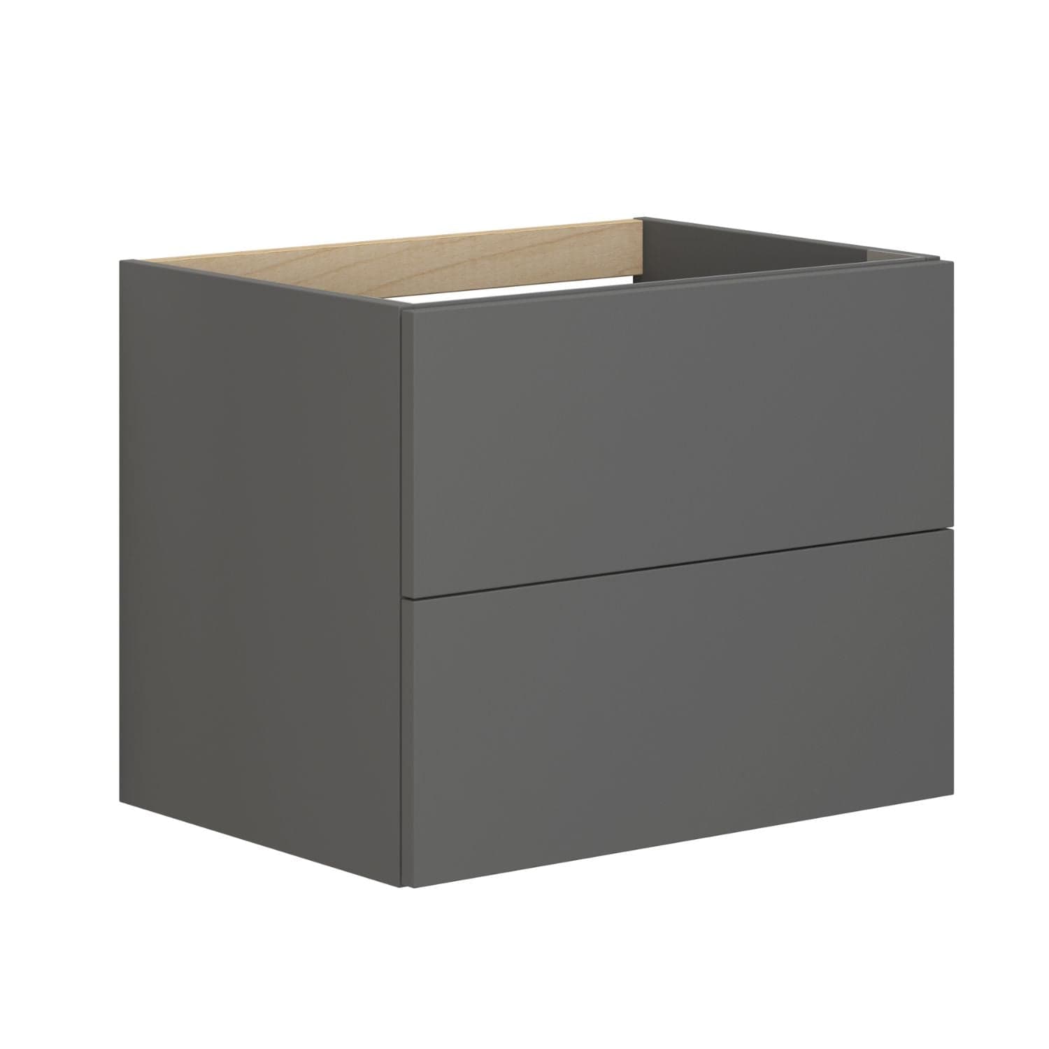 Dansani Inzo Sideskap 2 skuffer B40-120xH48xD44 cm - Glatt Grå matt / 60cm Dansani Sideskap bad DA-M19-1003