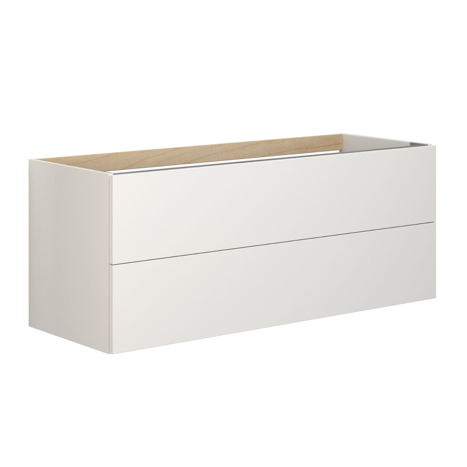Dansani Inzo Sideskap 2 skuffer B40-120xH48xD44 cm - Glatt Hvit matt / 120cm Dansani Sideskap bad DA-M22-1010