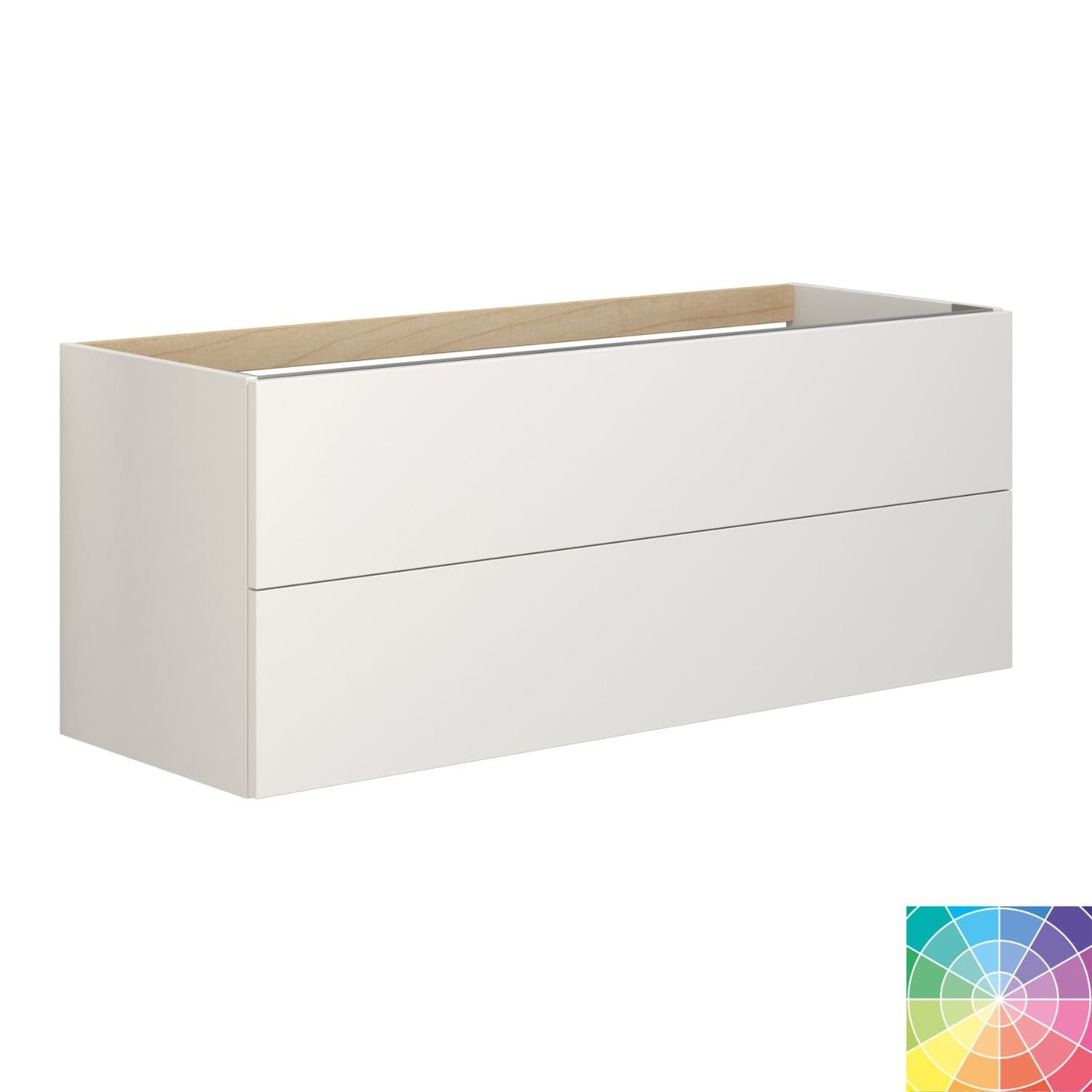 Dansani Inzo Sideskap 2 skuffer B40-120xH48xD44 cm - Glatt NCS farge / 120cm Dansani Sideskap bad DA-M22-1099