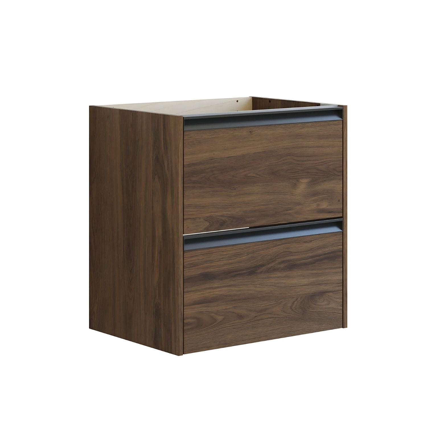 Dansani Inzo Skap med Integrert Grep 2 skuff B60-120xH64xD44cm Brun eik / 60cm Dansani Sideskap bad DA-T15-7052