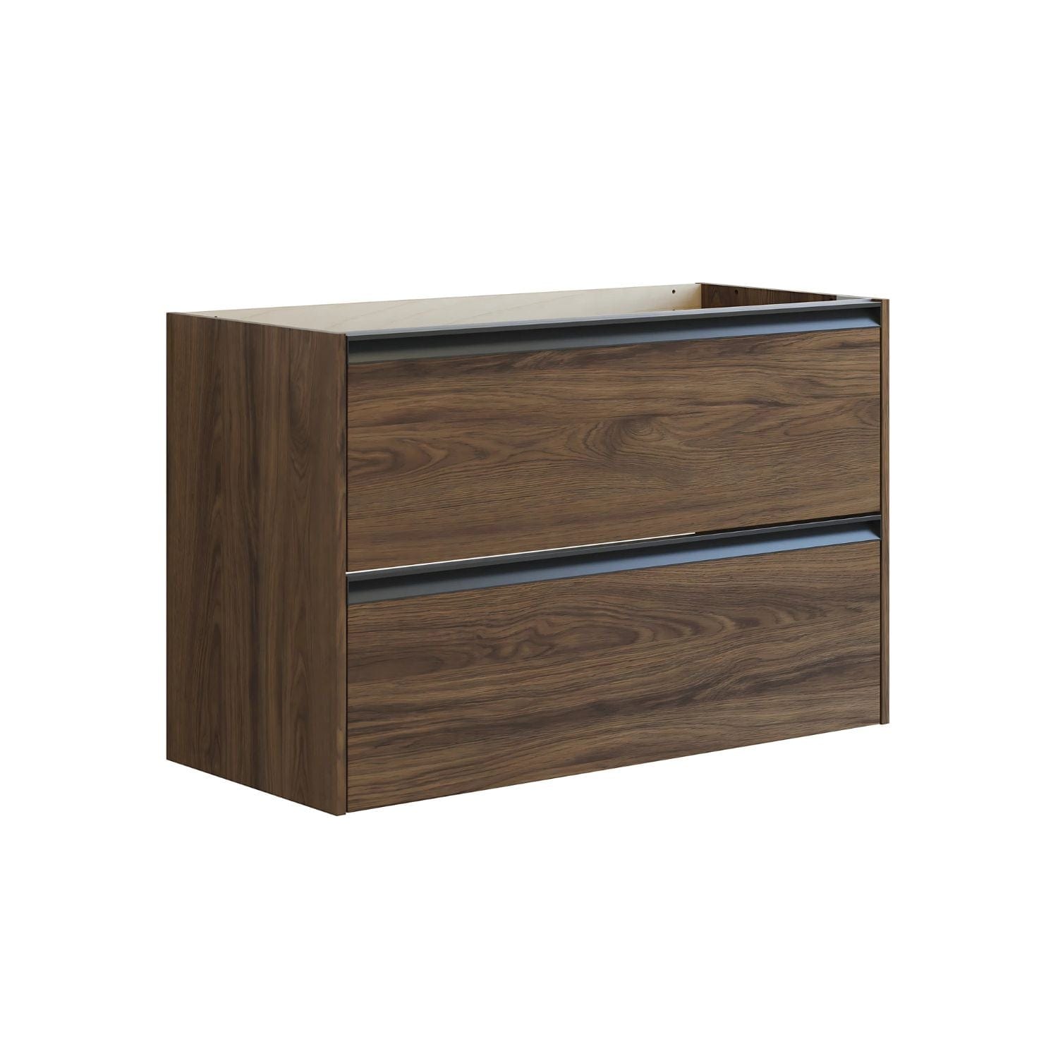 Dansani Inzo Skap med Integrert Grep 2 skuff B60-120xH64xD44cm Brun eik / 80cm Dansani Sideskap bad DA-T16-7052