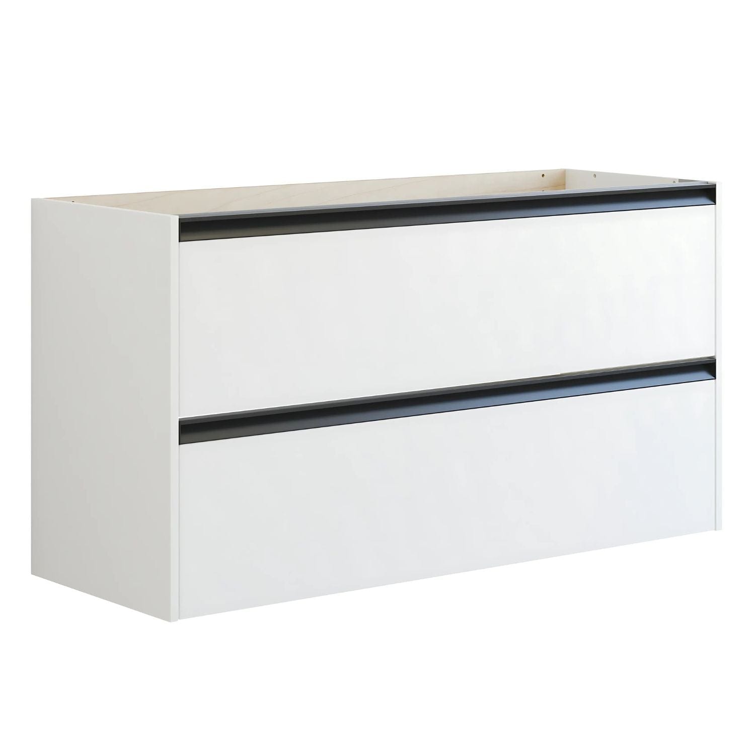 Dansani Inzo Skap med Integrert Grep 2 skuff B60-120xH64xD44cm Hvit matt / 120cm Dansani Sideskap bad DA-T18-7010