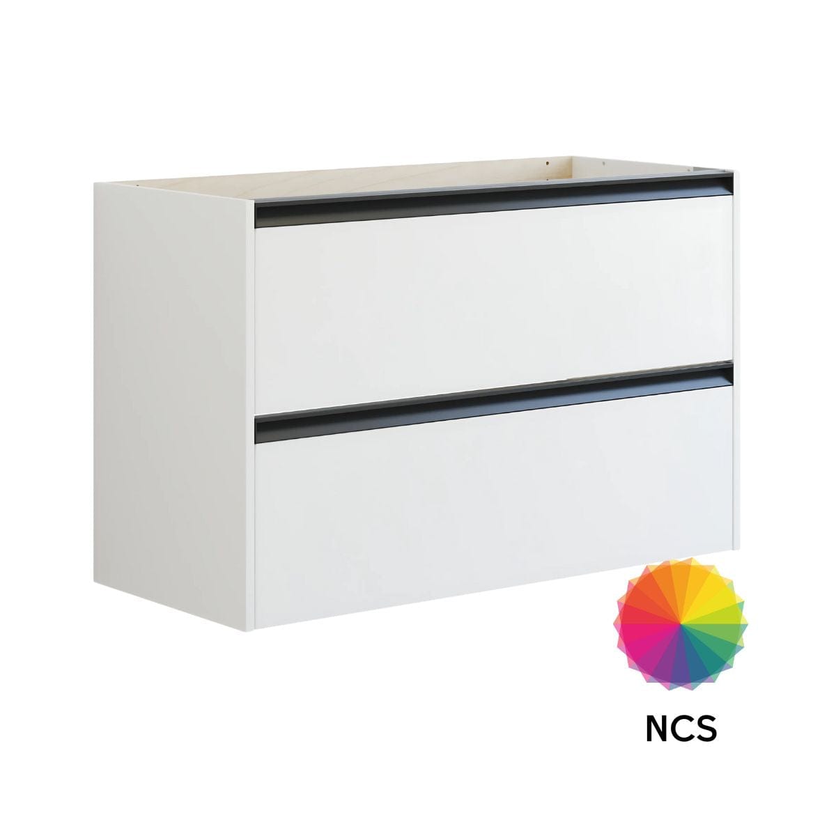 Dansani Inzo Skap med Integrert Grep 2 skuff B60-120xH64xD44cm NCS farge / 100cm Dansani Sideskap bad DA-T17-7099