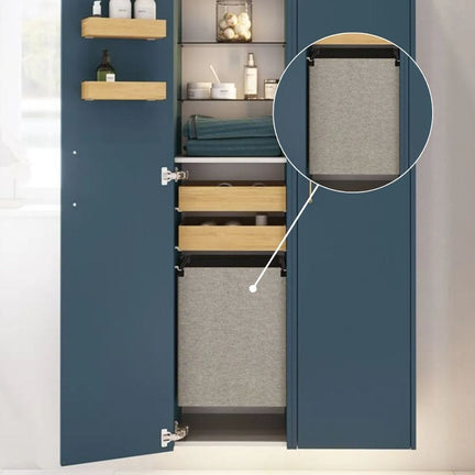 Dansani Inzo Skittentøypose til 40cm Høyskap Grå Dansani Skittentøyskurv DA-190032025