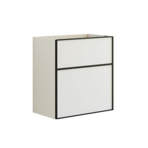 Dansani Inzo Slim Servantskap Alu-ramme svart ekstra høy underskuff