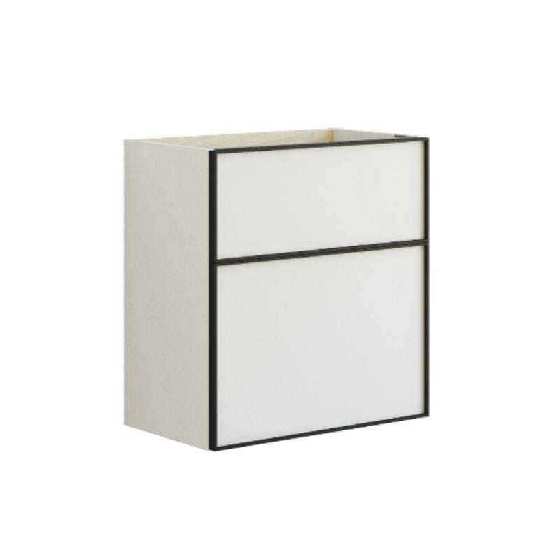 Dansani Inzo Slim Servantskap Alu-ramme svart ekstra høy underskuff Hvit matt / 60cm Dansani Servantskap DA-U10-8010