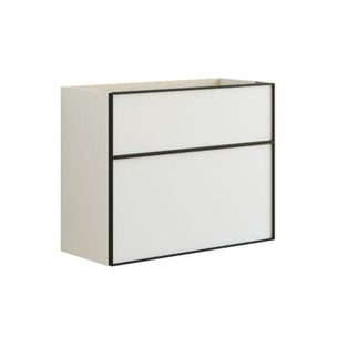 Dansani Inzo Slim Servantskap Alu-ramme svart ekstra høy underskuff