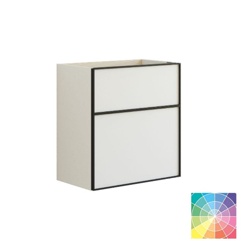 Dansani Inzo Slim Servantskap Alu-ramme svart ekstra høy underskuff NCS farge / 60cm Dansani Servantskap DA-U10-8099