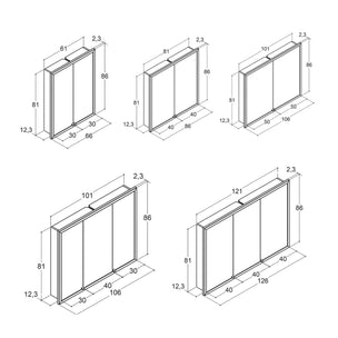 Dansani Inzo Speilskap In-built