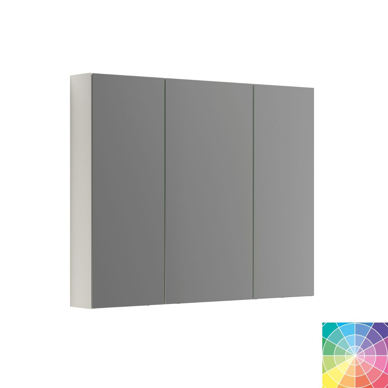 Dansani Inzo Style speilskap 3 dører B100-120xH80xD15cm NCS farge / 100cm Dansani Speilskap DA-S581-199