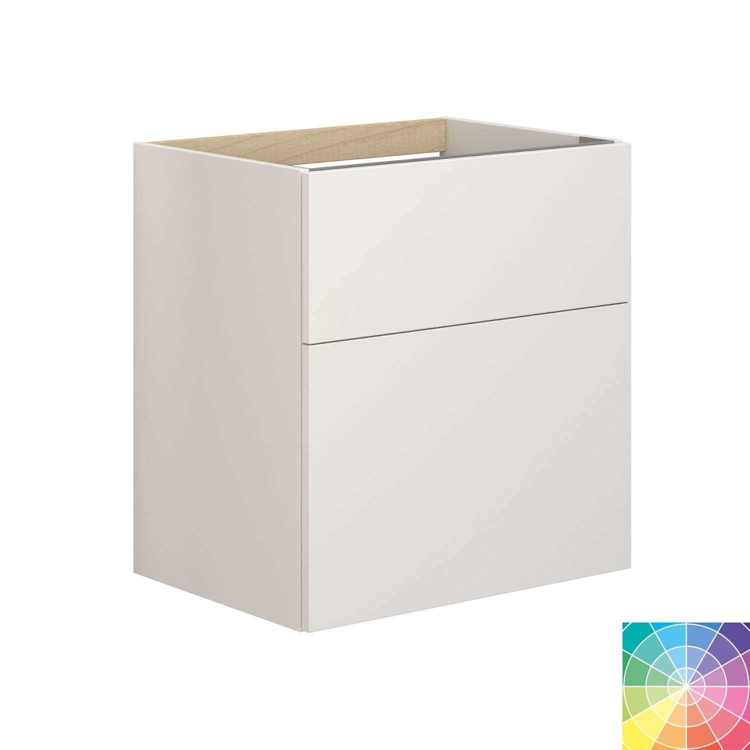 Dansani Inzo Underskap B60-120xH64xD44cm - Glatt NCS farge / 60cm Dansani Sideskap bad DA-M47-1099