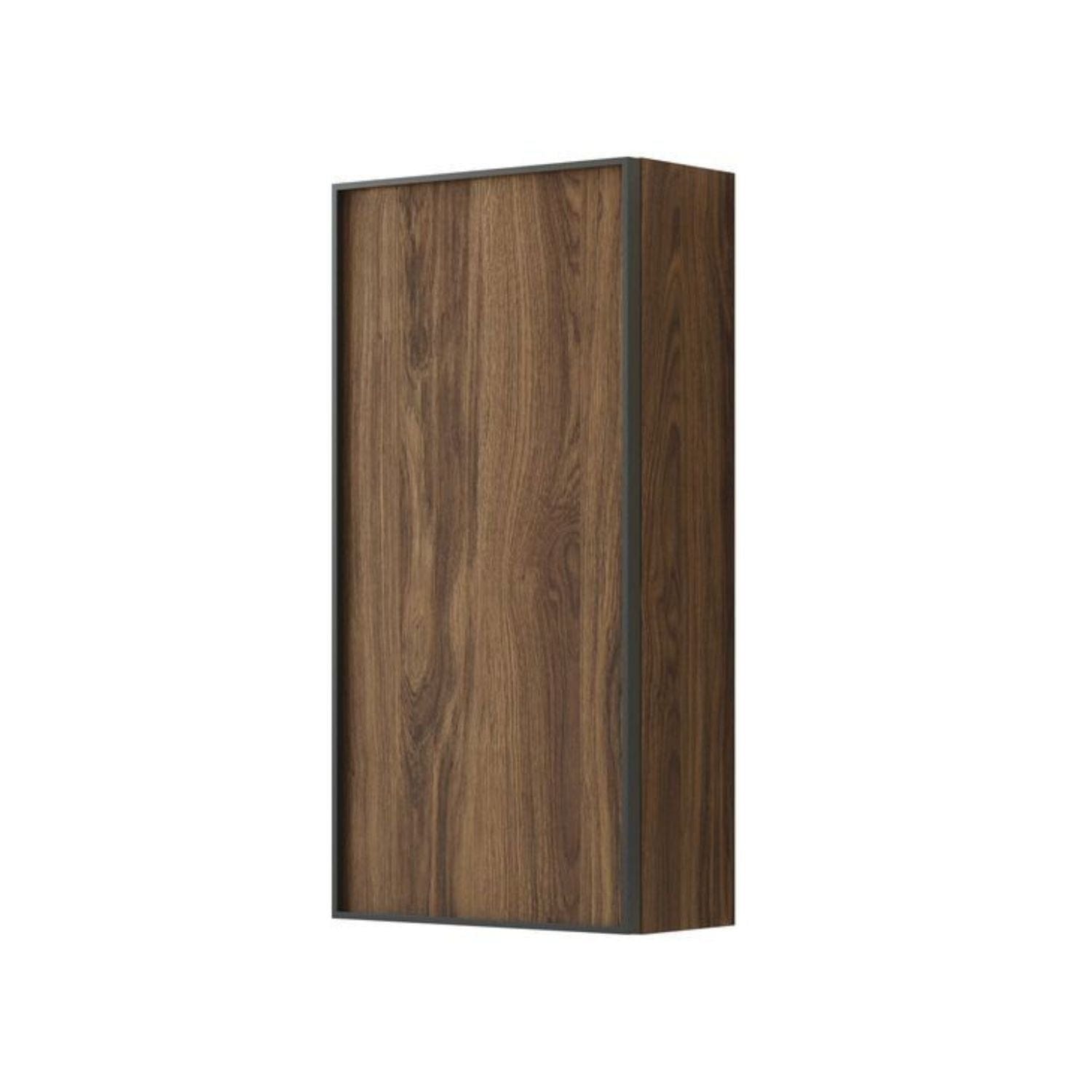 Dansani Inzo Urban Alu-ramme svart Overskap 1 dør B40xH80xD19cm Brun eik / Venstre hengslet Dansani Sideskap bad DA-U42-8252