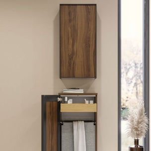 Dansani Inzo Urban Alu-ramme svart Overskap 1 dør B40xH80xD19cm