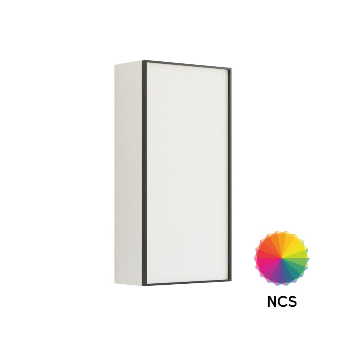 Dansani Inzo Urban Alu-ramme svart Overskap 1 dør B40xH80xD19cm NCS farge / Høyre hengslet Dansani Sideskap bad DA-U42-8199