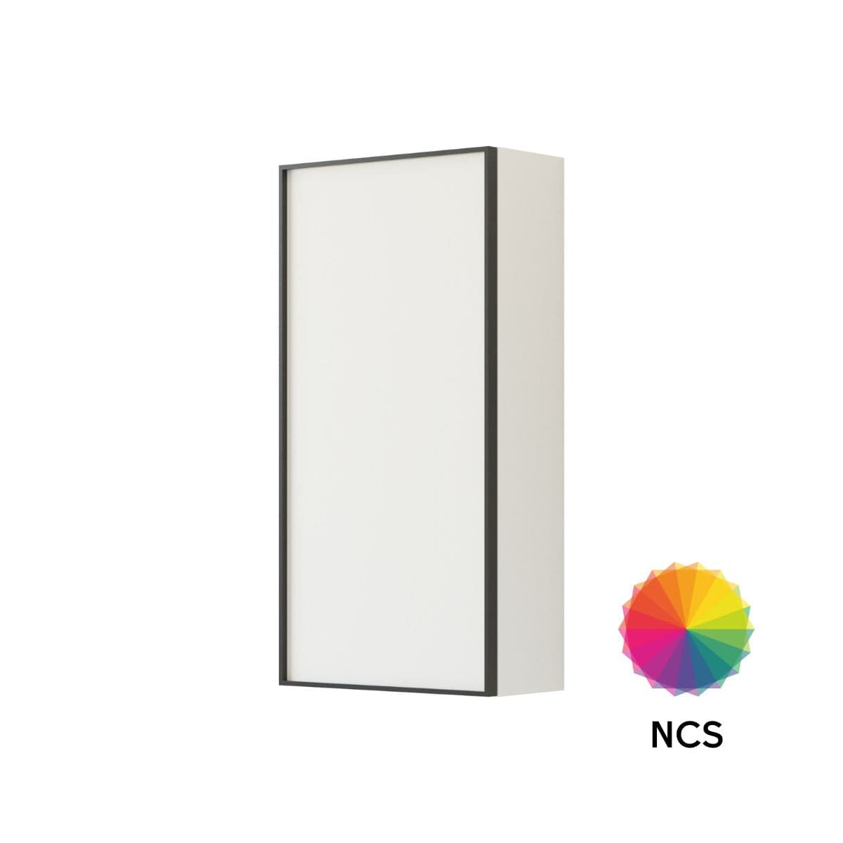 Dansani Inzo Urban Alu-ramme svart Overskap 1 dør B40xH80xD19cm NCS farge / Venstre hengslet Dansani Sideskap bad DA-U42-8299