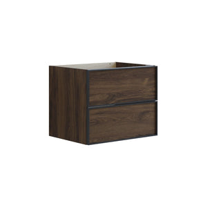 Dansani Inzo Urban Alu-ramme svart Underskap 2 skuff B60-120xH48xD44cm