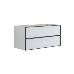 Dansani Inzo Urban Alu-ramme svart Underskap 2 skuff B60-120xH48xD44cm