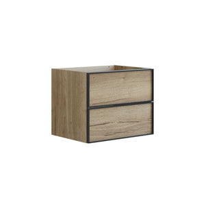 Dansani Inzo Urban Alu-ramme svart Underskap 2 skuff B60-120xH48xD44cm