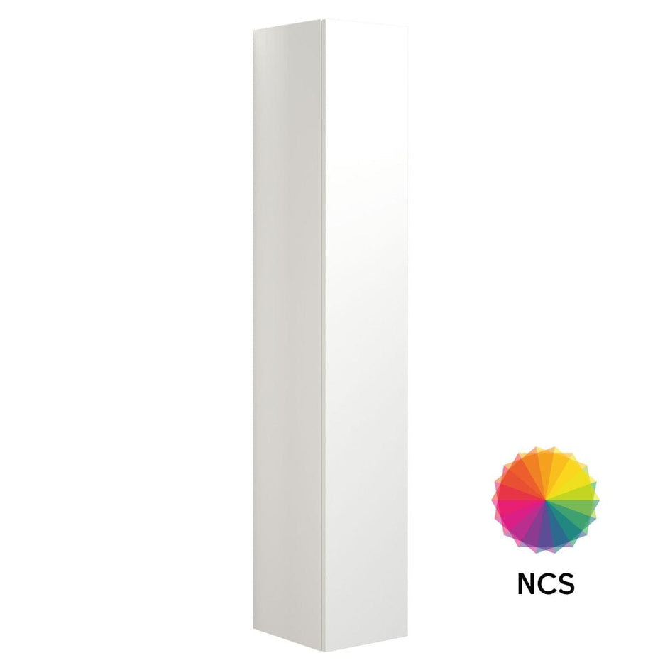 Dansani Inzo Urban Urban Glatt Høyskap Slim 1 dør NCS farge / 30cm Versjon A / Høyre hengslet Dansani Høyskap bad DA-U45-1199