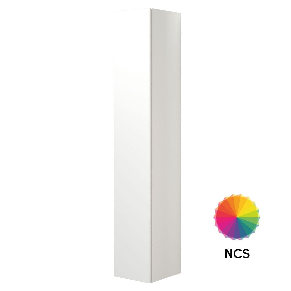 Dansani Inzo Urban Urban Glatt Høyskap Slim 1 dør NCS farge / 30cm Versjon A / Venstre hengslet Dansani Høyskap bad DA-U45-1299