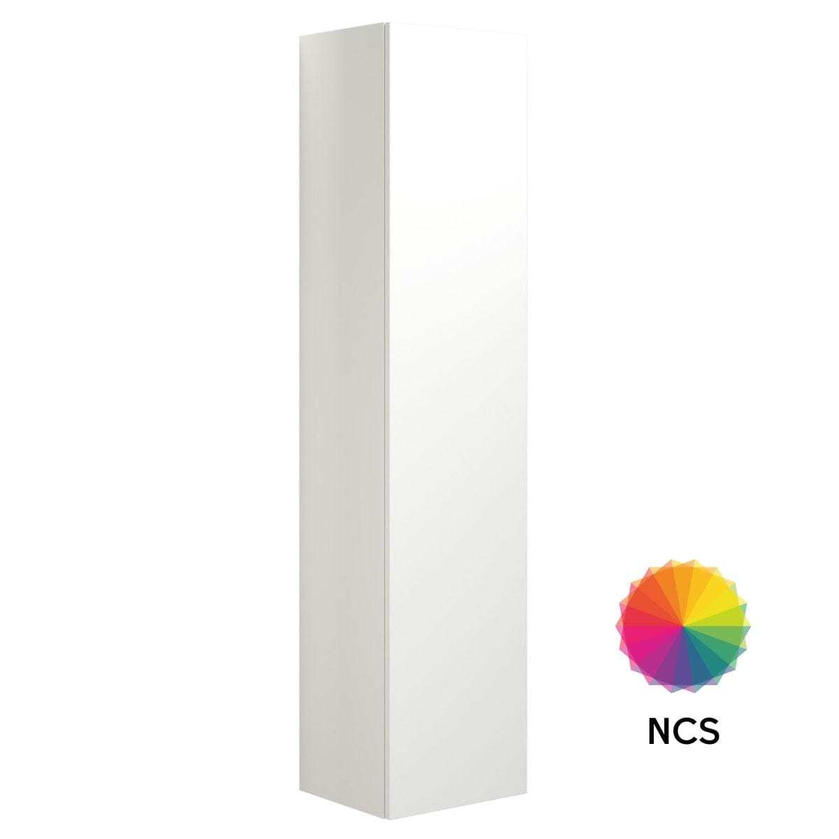 Dansani Inzo Urban Urban Glatt Høyskap Slim 1 dør NCS farge / 40cm Versjon A / Høyre hengslet Dansani Høyskap bad DA-U47-1199