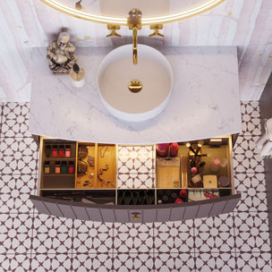 Dansani Inzo Vintage Rillet Servantskap 1 skuff - Buet