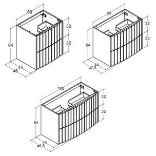 Dansani Inzo Vintage Rillet Servantskap - Buet