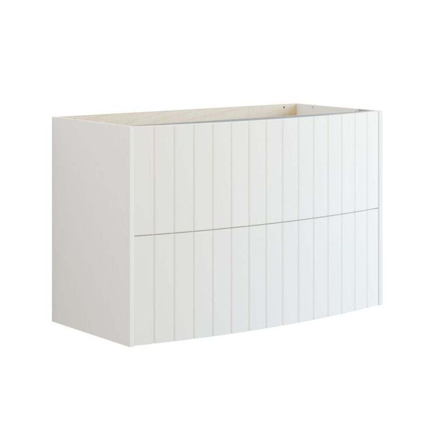 Dansani Inzo Vintage Rillet Servantskap - Buet Hvit matt / 100cm Dansani Servantskap DA-R06-4010