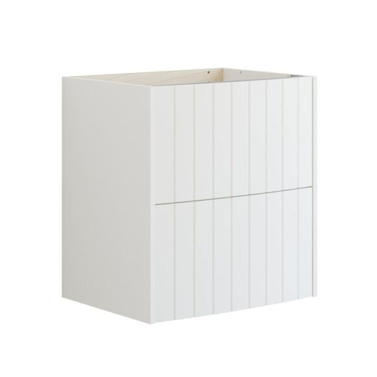 Dansani Inzo Vintage Rillet Servantskap - Buet Hvit matt / 60cm Dansani Servantskap DA-R04-4010