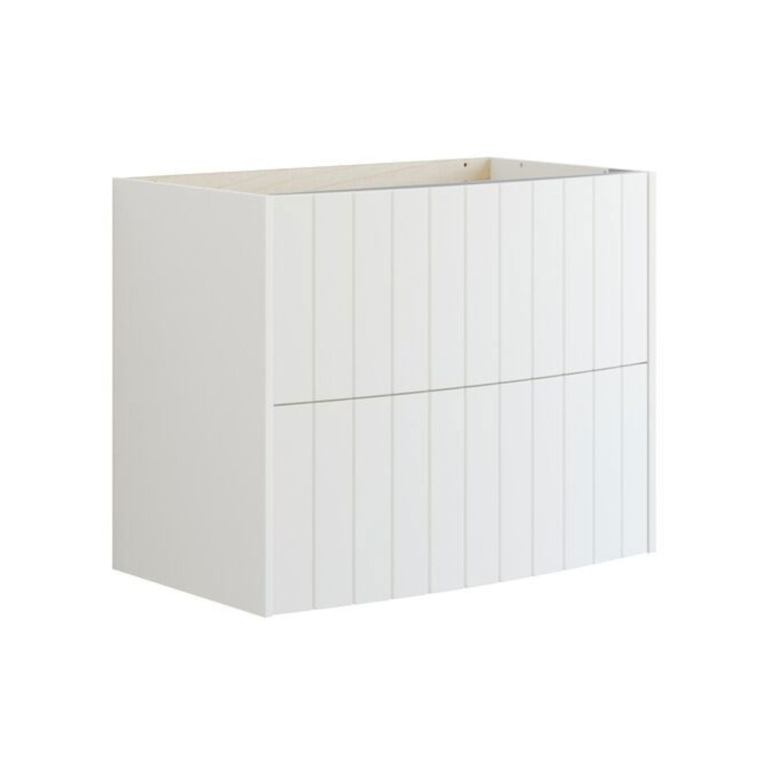 Dansani Inzo Vintage Rillet Servantskap - Buet Hvit matt / 80cm Dansani Servantskap DA-R05-4010