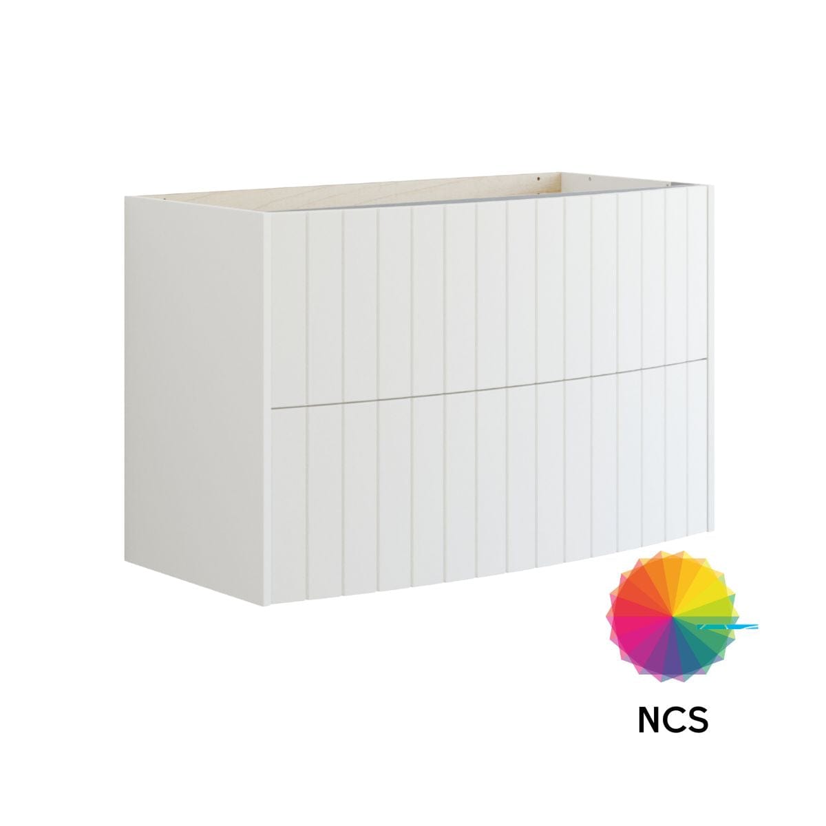 Dansani Inzo Vintage Rillet Servantskap - Buet Hvit matt/NCS farge / 100cm Dansani Servantskap DA-R06-4091