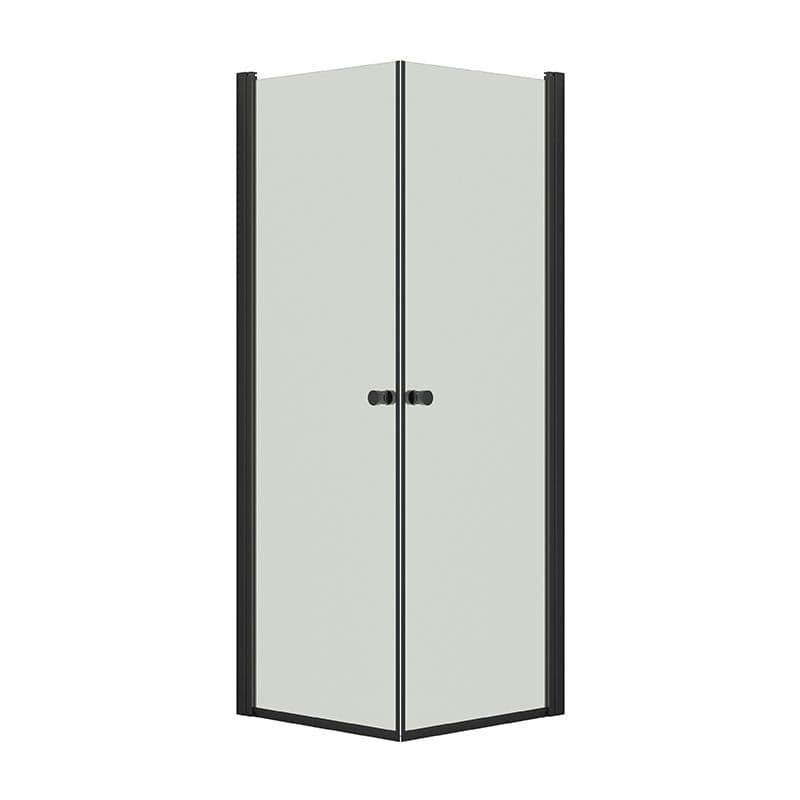Dansani Match A+A Dusjhjørne Rett Svart matt / 70x70cm / Klart glass Dansani Dusjhjørne BUN-A7171-03SM