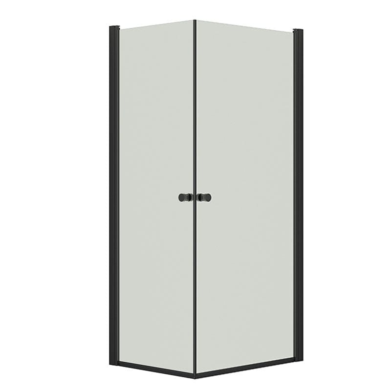 Dansani Match A+A Dusjhjørne Rett Svart matt / 70x90cm / Klart glass Dansani Dusjhjørne BUN-A7191-03SM