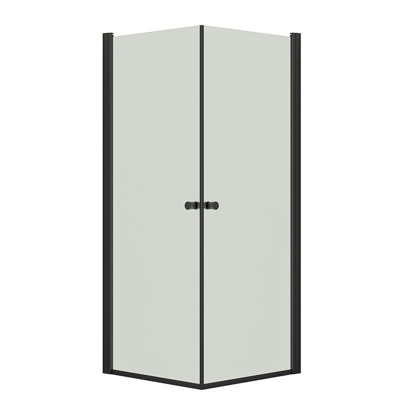 Dansani Match A+A Dusjhjørne Rett Svart matt / 80x80cm / Klart glass Dansani Dusjhjørne BUN-A8181-03SM