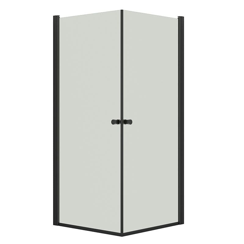 Dansani Match A+A Dusjhjørne Rett Svart matt / 90x90cm / Klart glass Dansani Dusjhjørne BUN-A9191-03SM