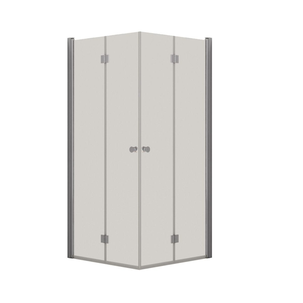 Dansani Match B+B Dusjhjørne Leddet Krom / 80x80cm / Klart glass Dansani Dusjhjørne BUN-B8181-05KR