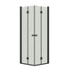 Dansani Match B+B Dusjhjørne Leddet Svart matt / 70x70cm / Klart glass Dansani Dusjhjørne BUN-B7171-03SM