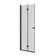 Dansani Match B Foldedør Svart matt / 90cm / Klart glass Dansani Dusjdør DA-B91-03