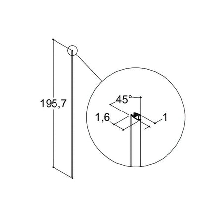 Dansani Match Magnetlist til dusjdør A/B/C/E - 1 stk