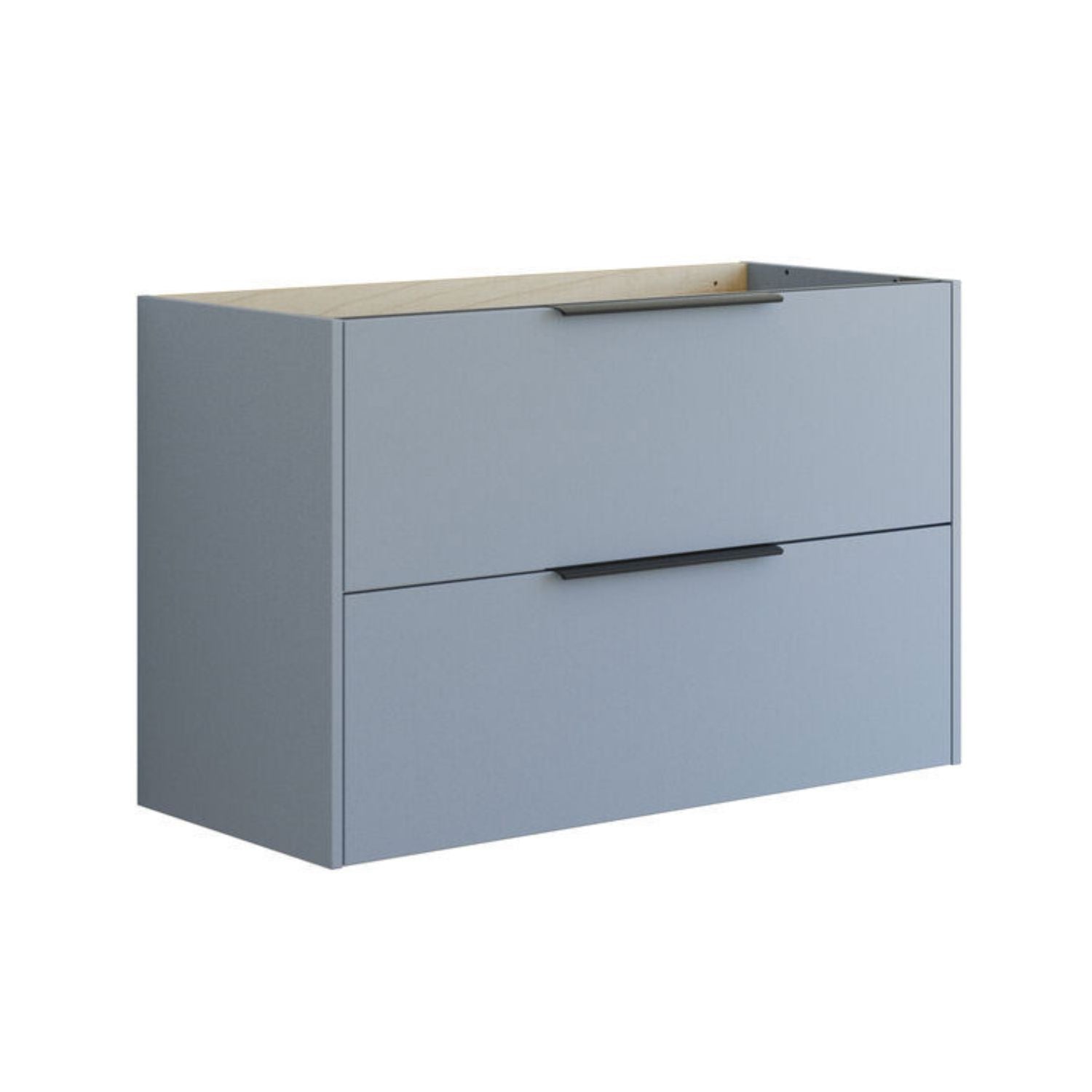 Dansani Mido+ Classic Glatt Servantskap 2 Skuff Lyseblå matt / 100cm Dansani Servantskap DA-N29-1016