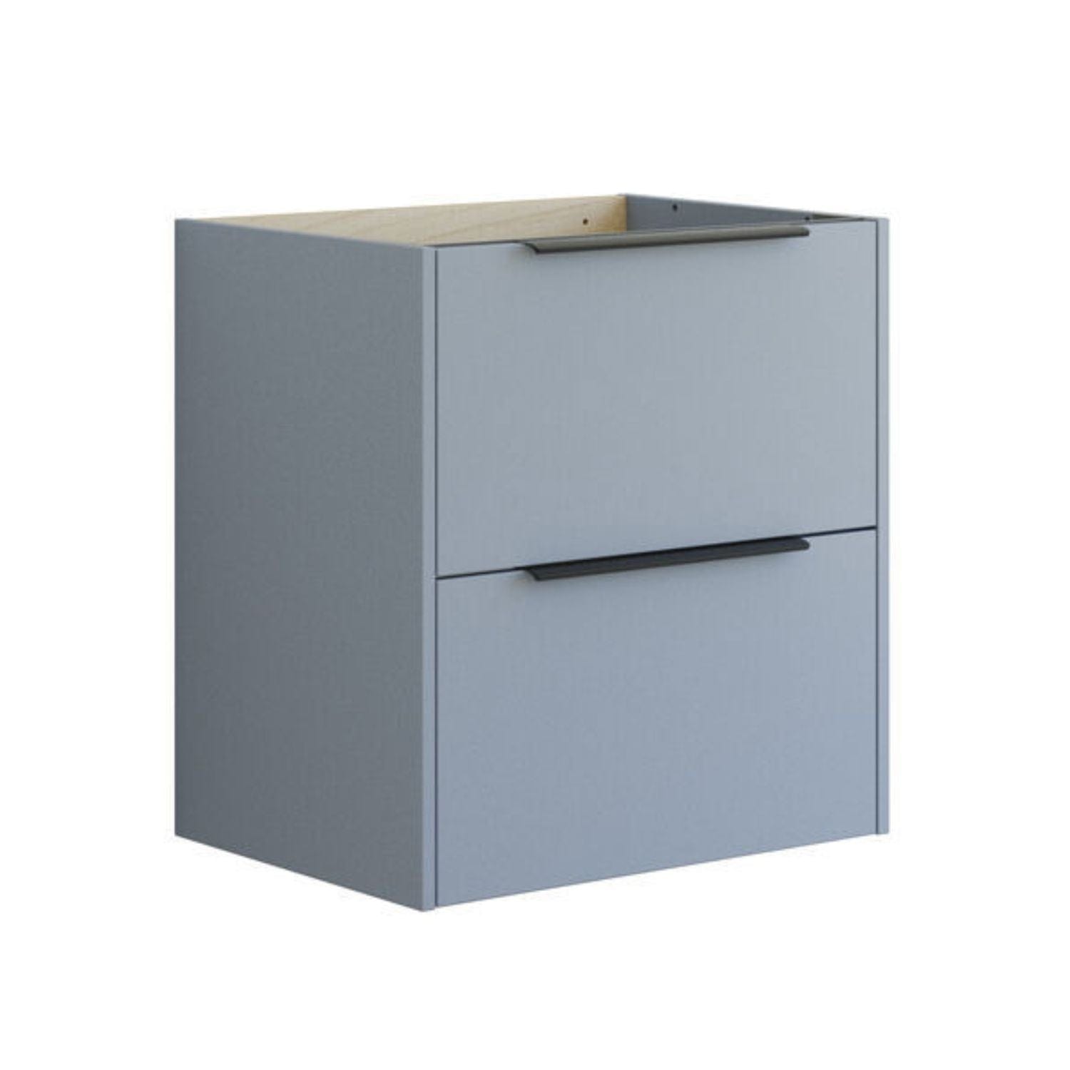 Dansani Mido+ Classic Glatt Servantskap 2 Skuff Lyseblå matt / 60cm Dansani Servantskap DA-N27-1016